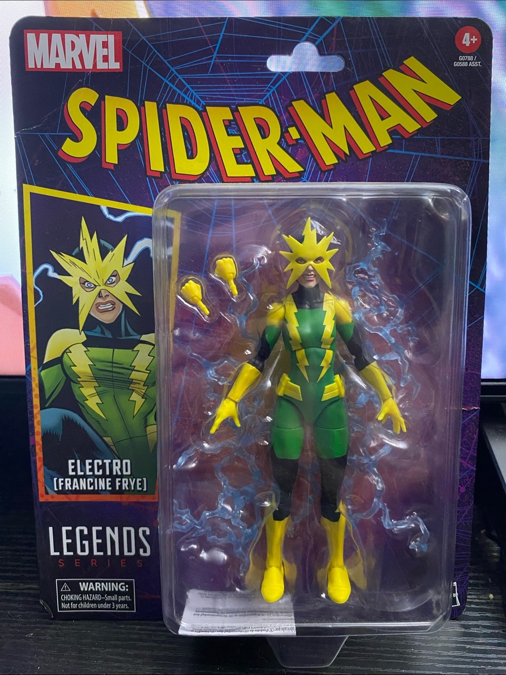 Marvel Spider-Man Electro (Francine Frye) Green & Yellow Action Figure